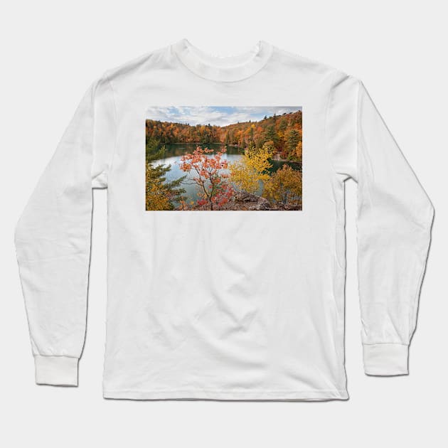 Overlooking Pink Lake Long Sleeve T-Shirt by Eunice1